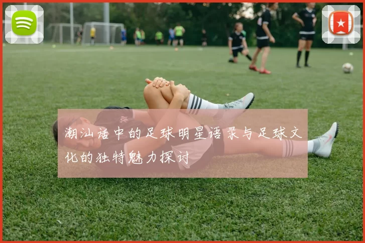 潮汕话中的足球明星语录与足球文化的独特魅力探讨