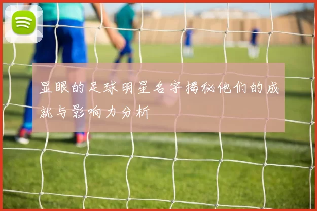 显眼的足球明星名字揭秘他们的成就与影响力分析